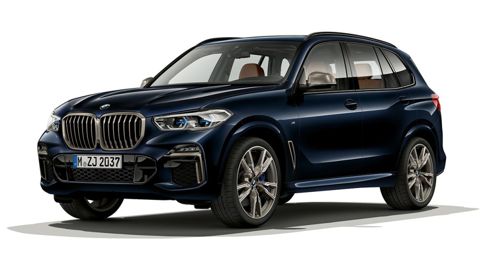 2023 BMW X5 M50i in blue.