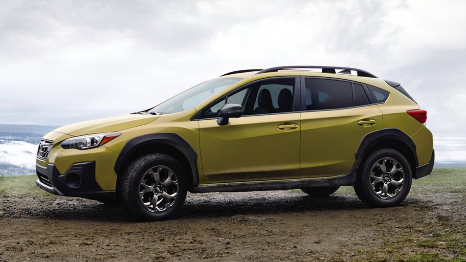 2023 Subaru Crosstrek Sport in yellow.