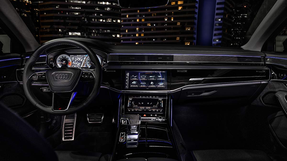 2023 Audi S8 interior.