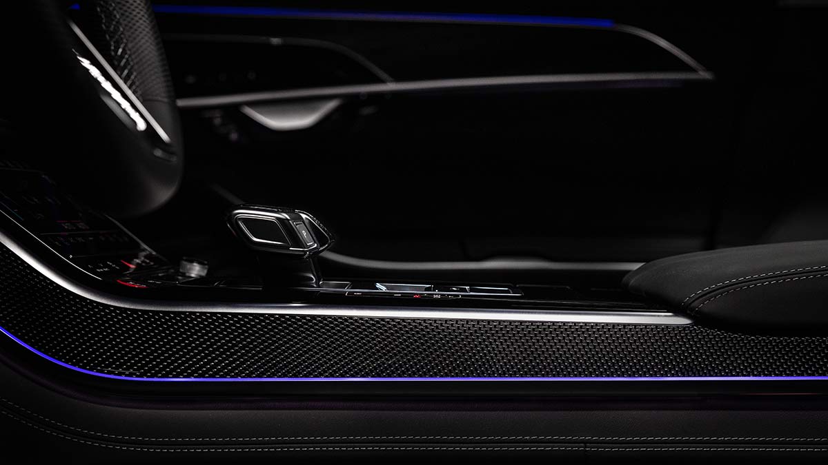 2023 Audi S8 interior.