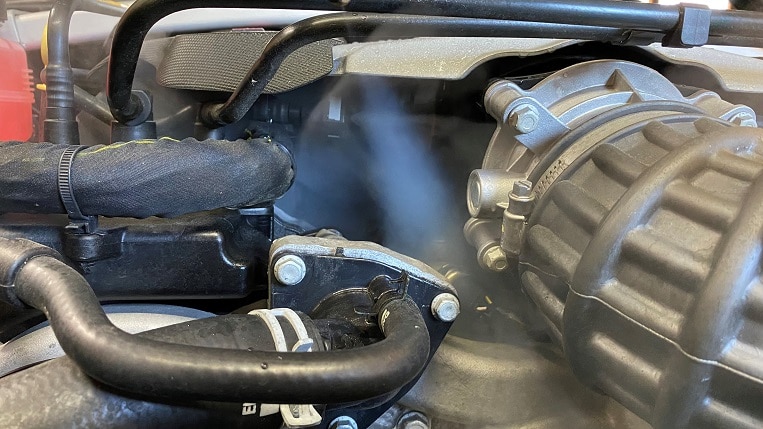 Steam Cleaning Chevrolet Camaro Engine