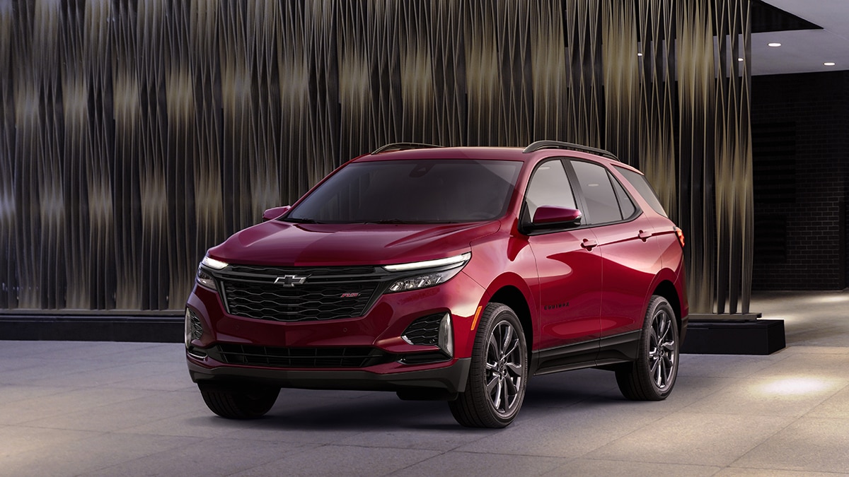 2023 Chevrolet Equinox RS front left in red