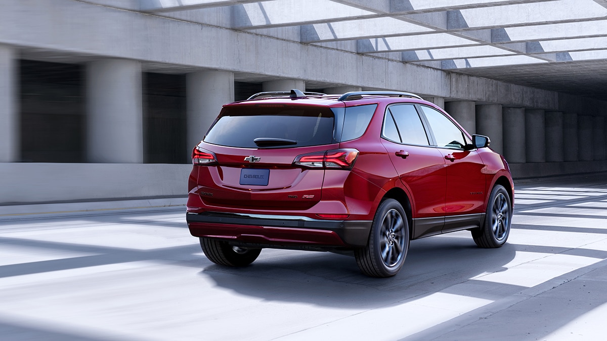 2023 Chevrolet Equinox RS rear right in red