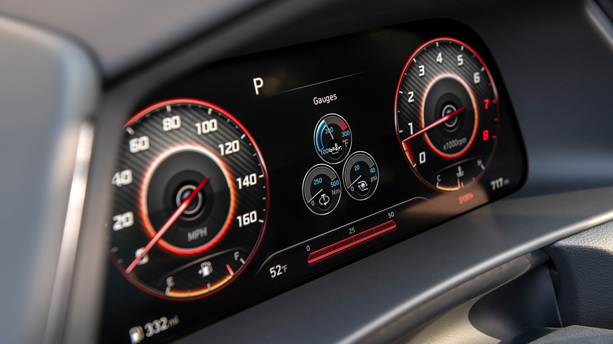 2023 Hyundai Sonata N-Line instrument cluster