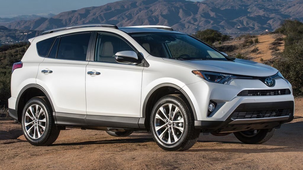 2018 Toyota RAV4 in silver.