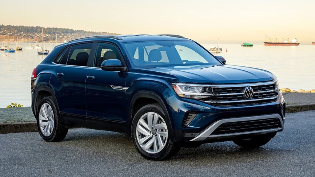2021 Volkswagen Atlas Cross Sport in blue.