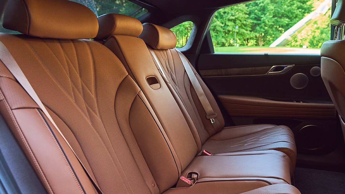 2023 Genesis Electrified G80 rear seats