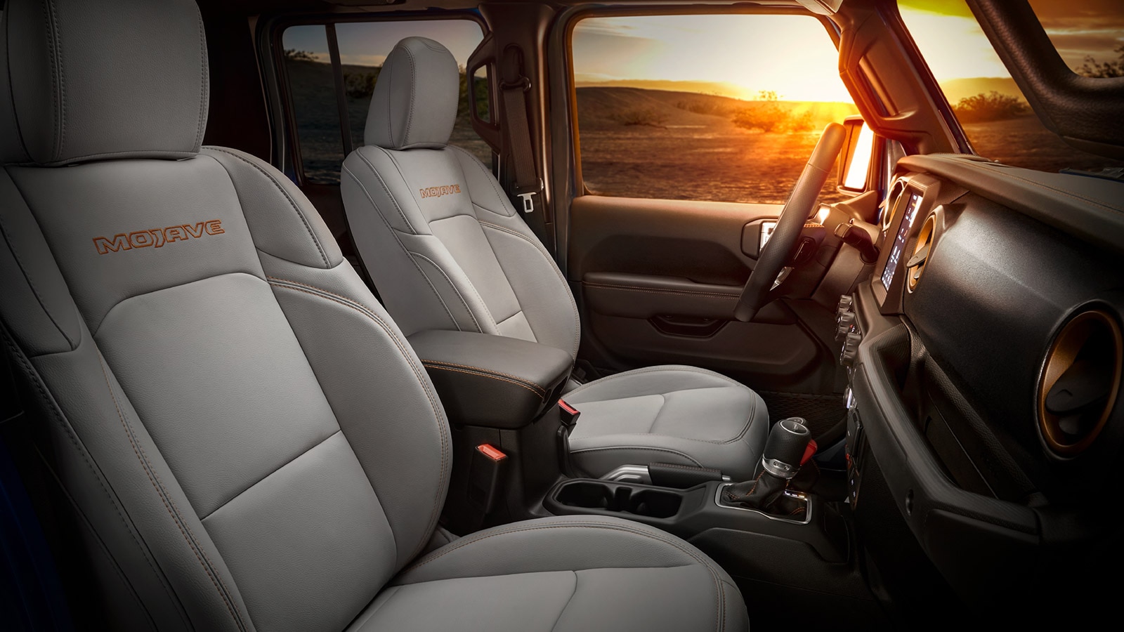 2023 Jeep Gladiator Mojave front seats
