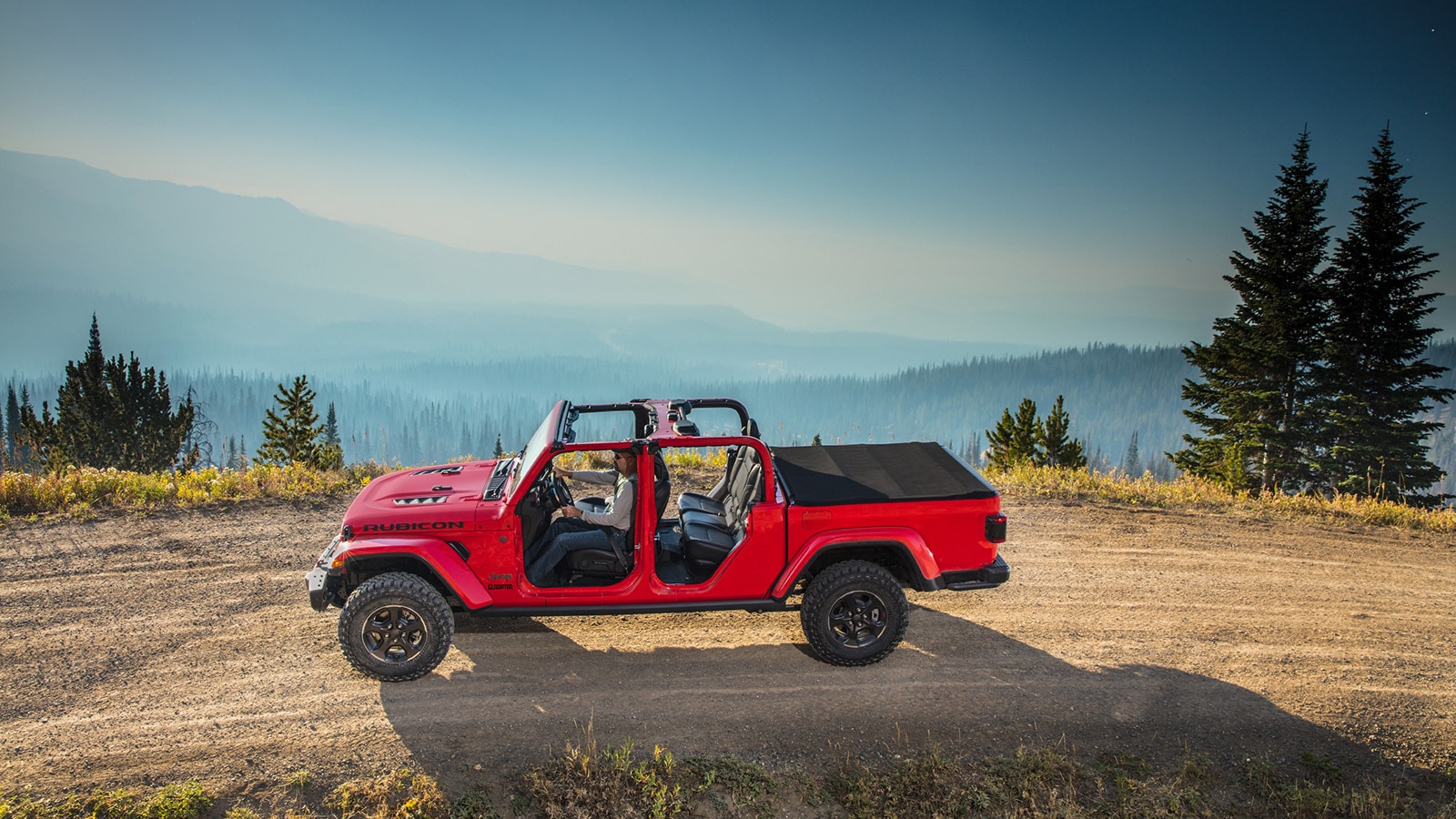 2023 Jeep Gladiator Rubicon aerial doors off