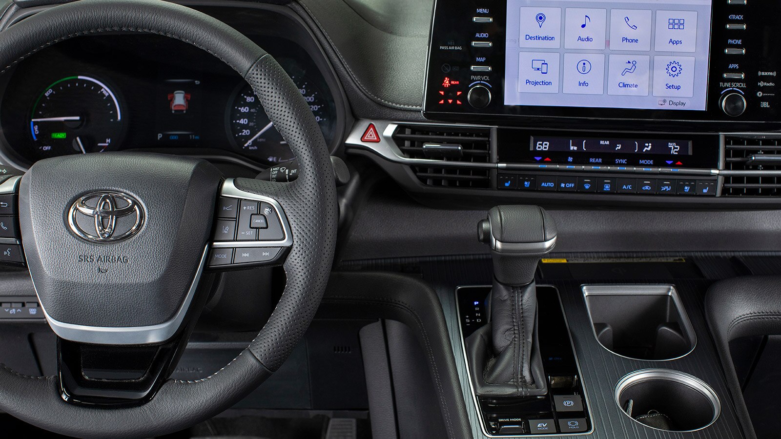 2023 Toyota Sienna 25th Anniversary Edition center console