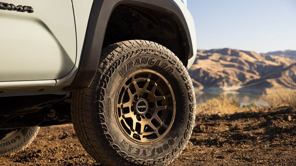2023 Toyota Tacoma tire and wheel well