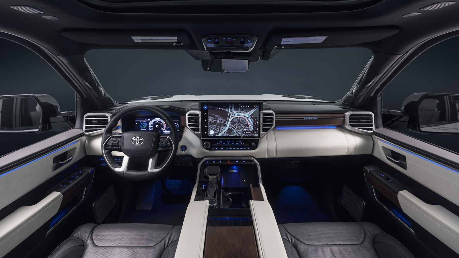 2023 Toyota Tundra Hybrid Capstone front cabin daylight