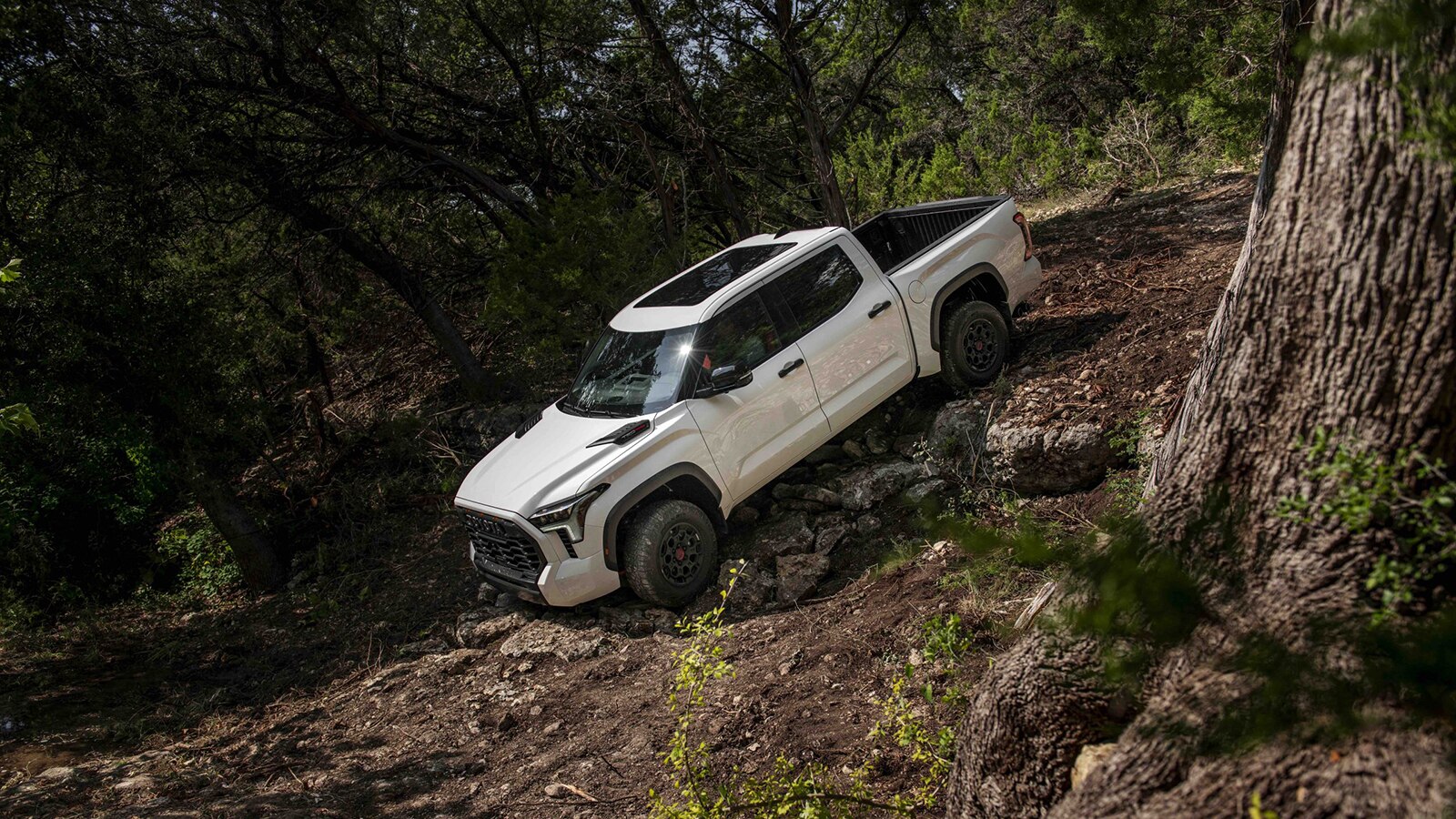 2023 Toyota Tundra Hybrid TRD Pro downhill