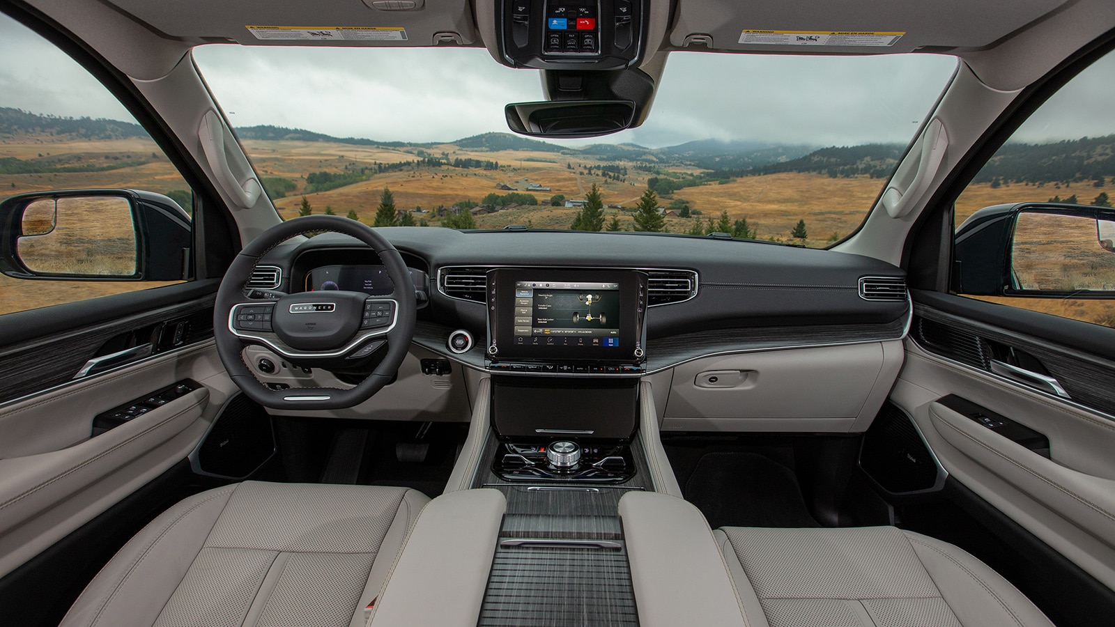 2023 Wagoneer L front cabin
