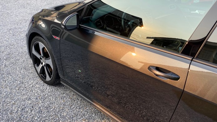 Car Paint Sunset Reflection