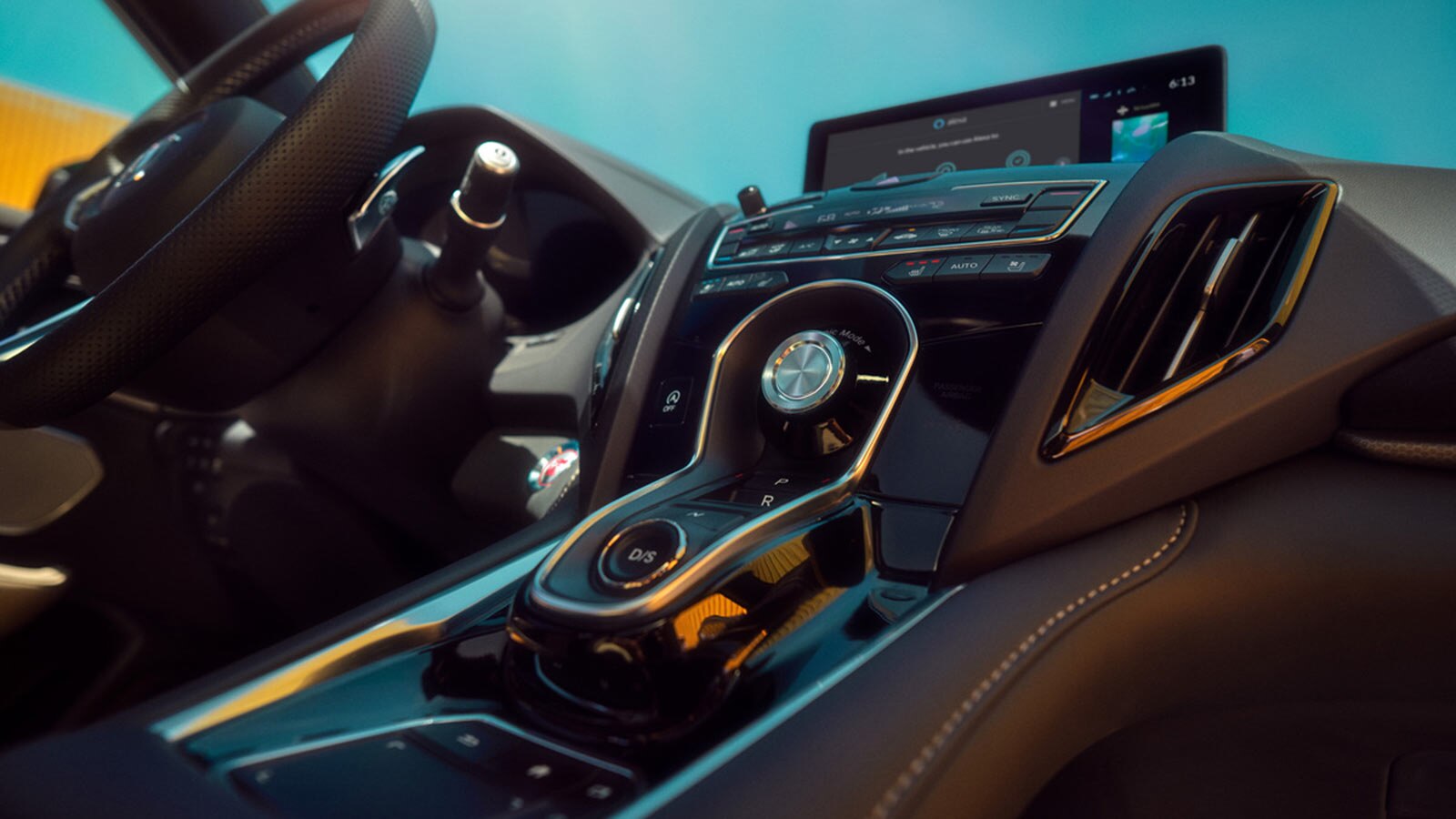 2023 Acura RDX center console and gear shifter