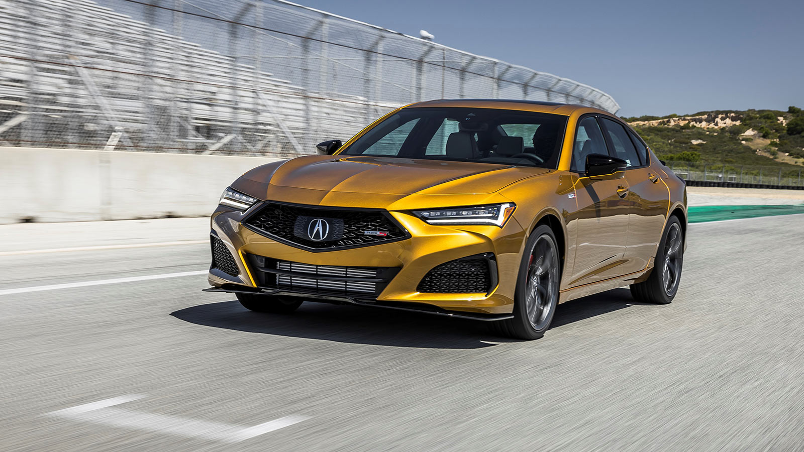 2023 Acura TLX Type S front left in gold