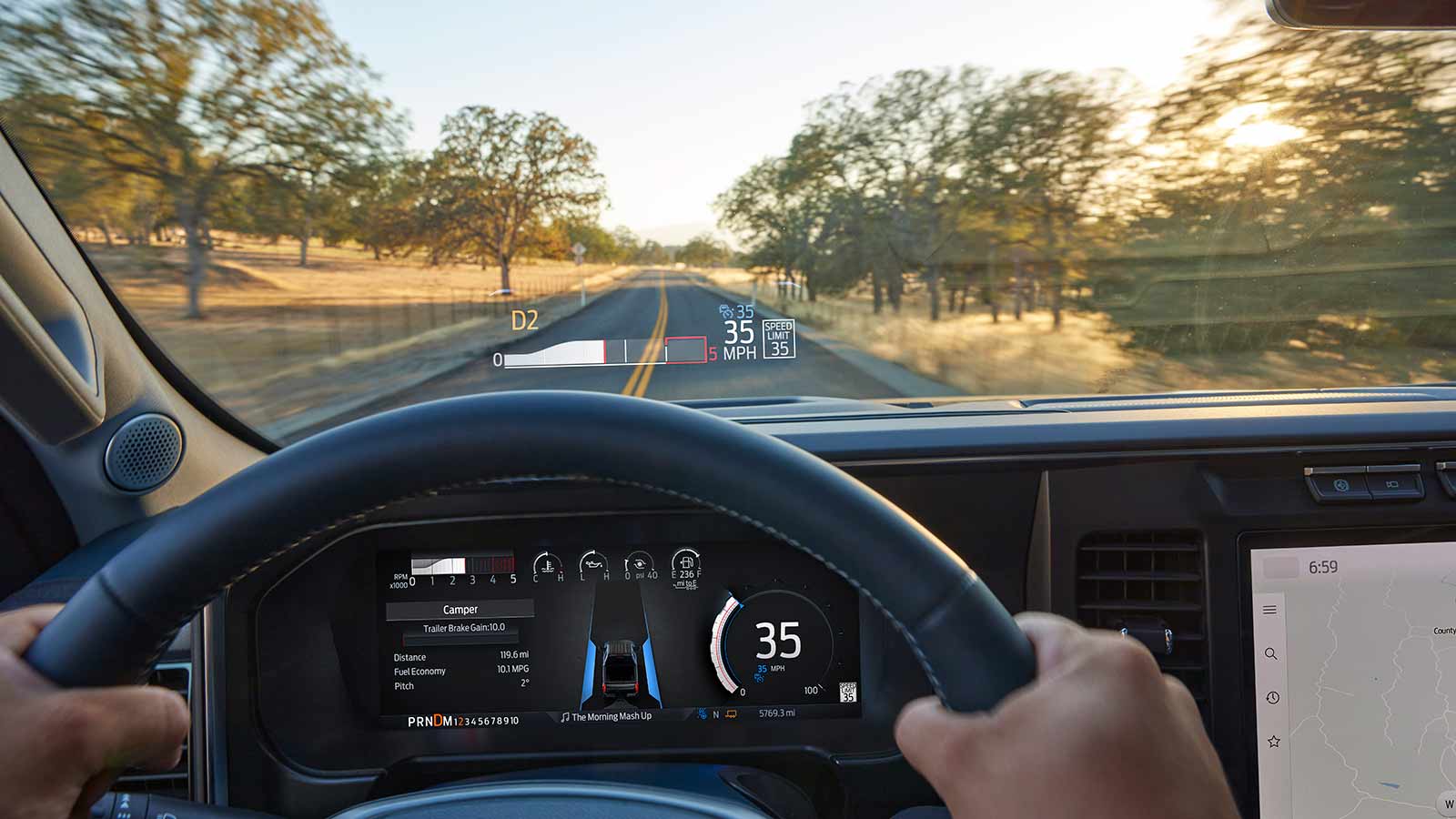 2023 Ford F-250 XL heads up display