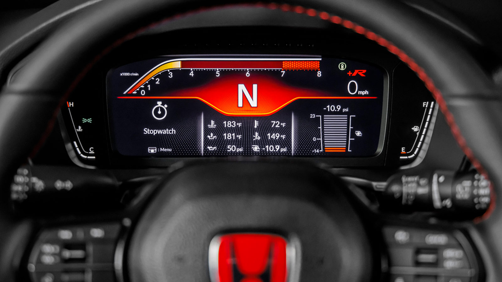2023 Honda Civic Type R instrument cluster