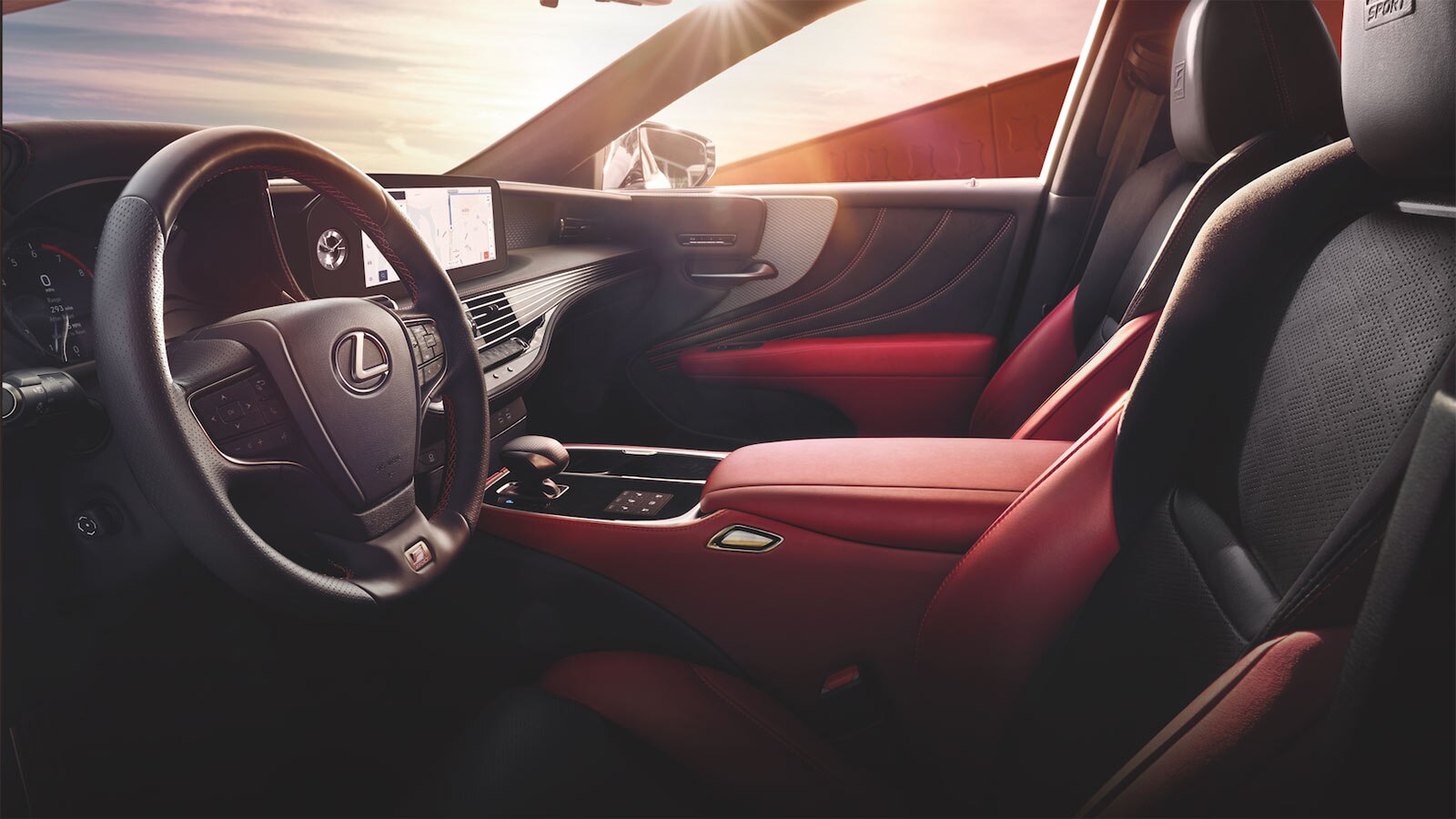 2023 Lexus LS 500 F Sport front cabin