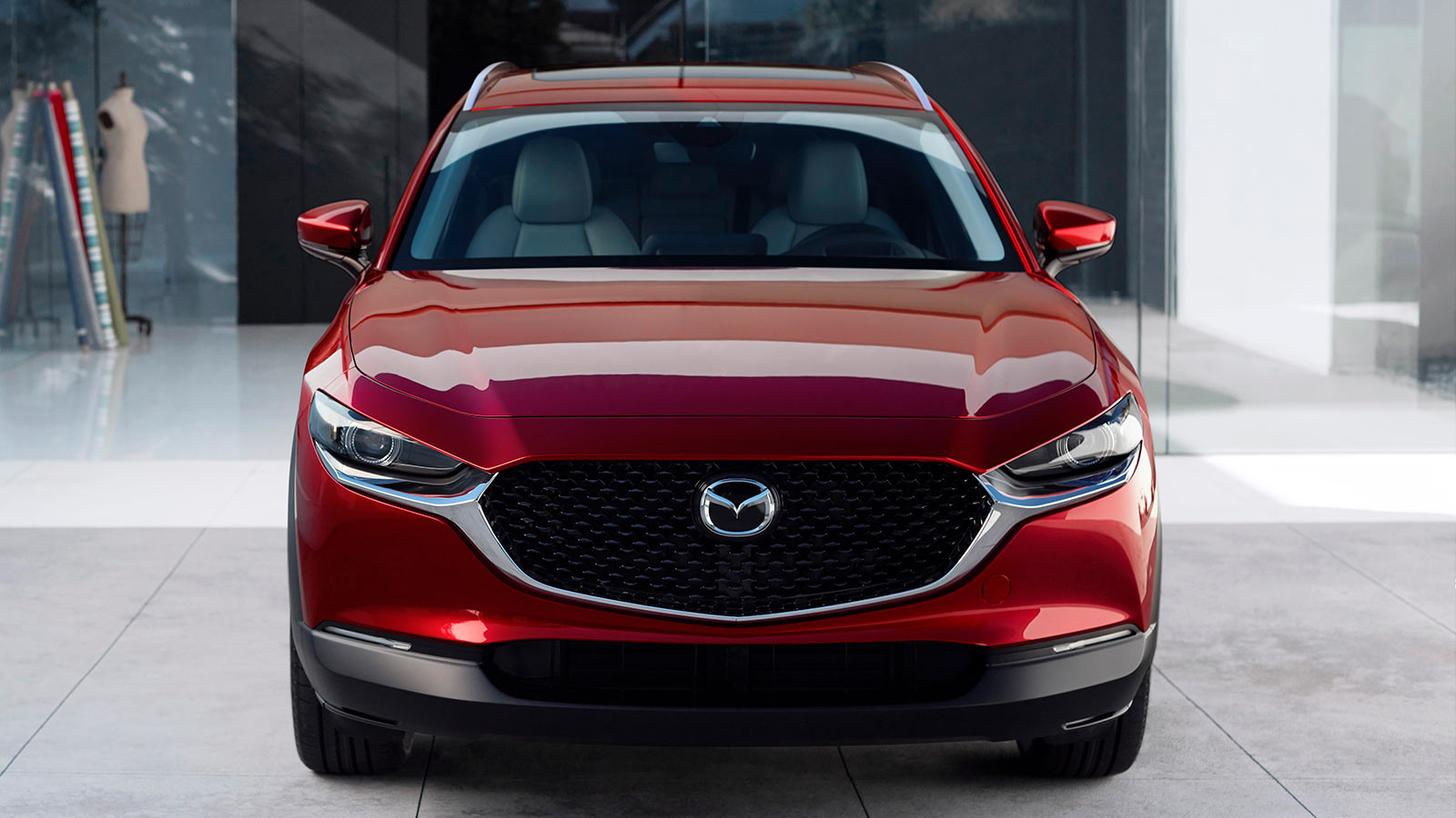 2023 Mazda CX-30 front in red