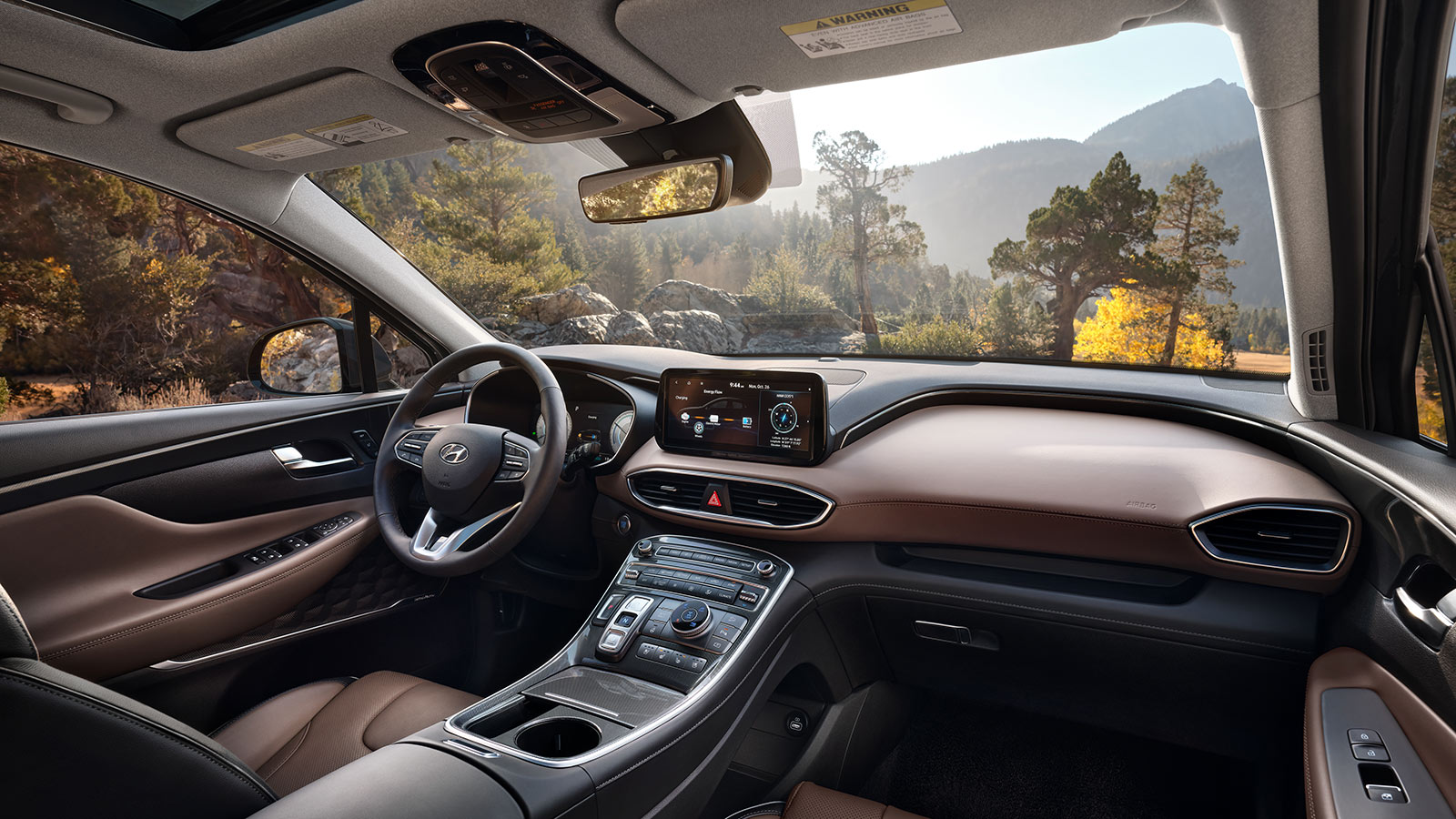 2023 Santa Fe Hybrid front cabin