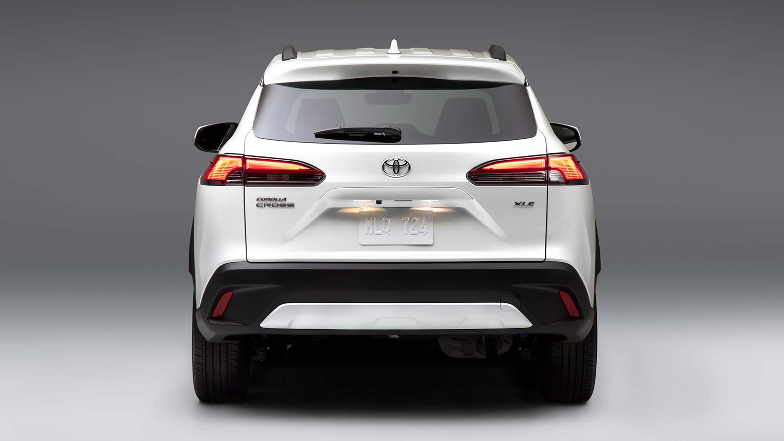 2023 Toyota Corolla Cross XLE rear in white