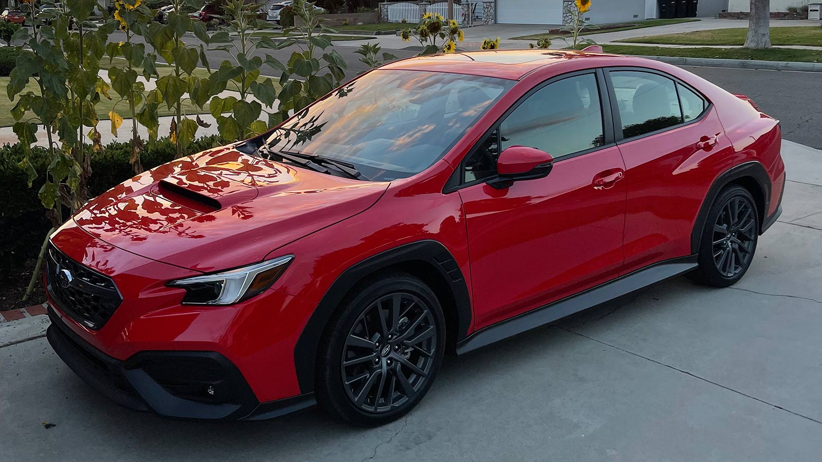 2023 Subaru WRX GT profile in red
