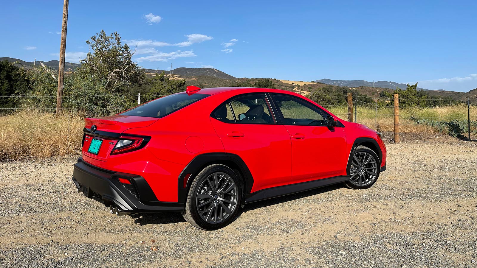 2023 Subaru WRX GT rear right in red
