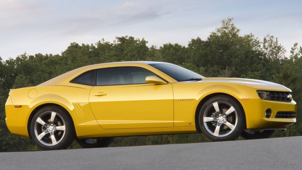 2010 Chevrolet Camaro in yellow.