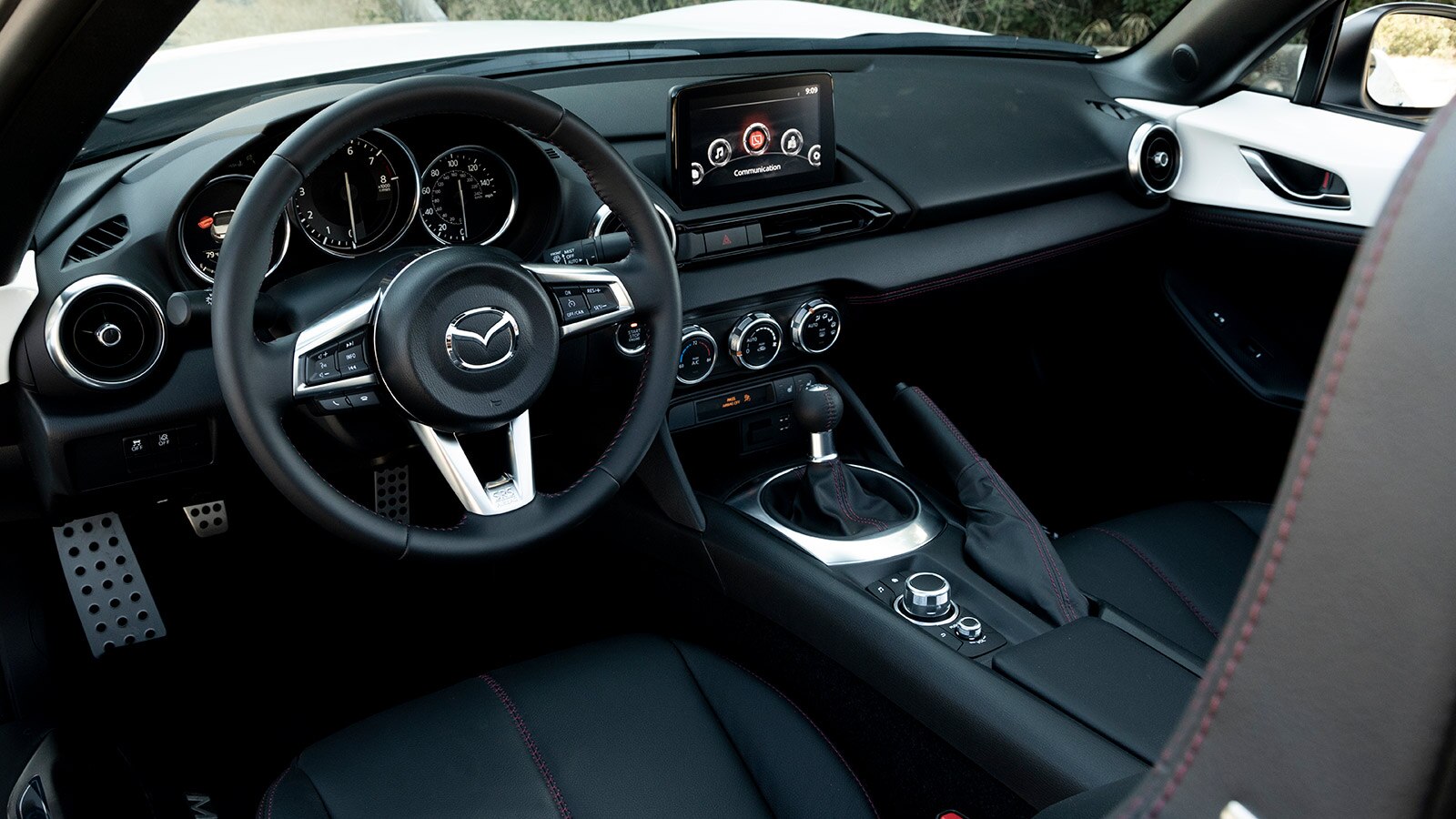 2022 Mazda MX-5 Miata interior.