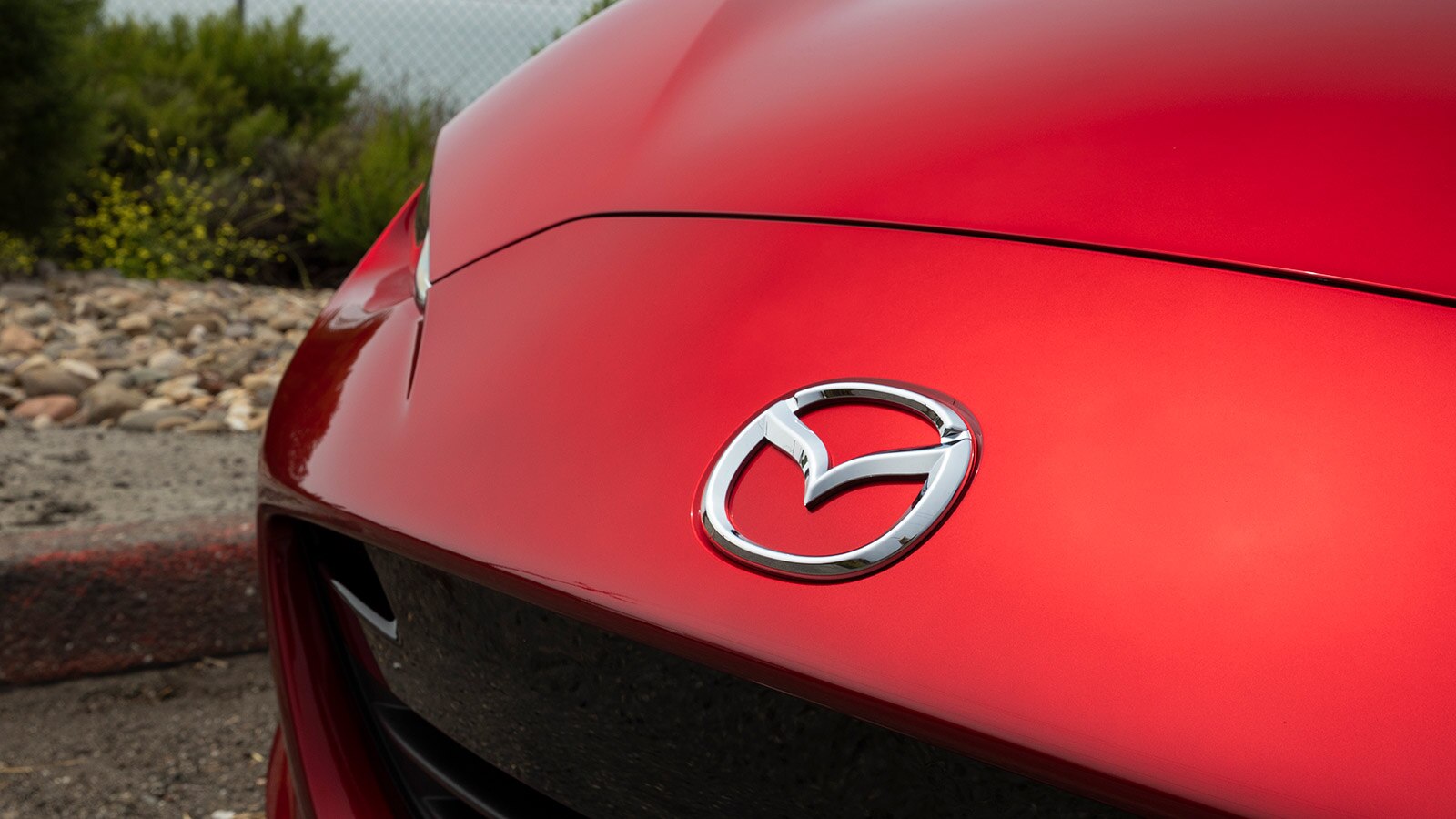 2022 Mazda MX-5 Miata in red.