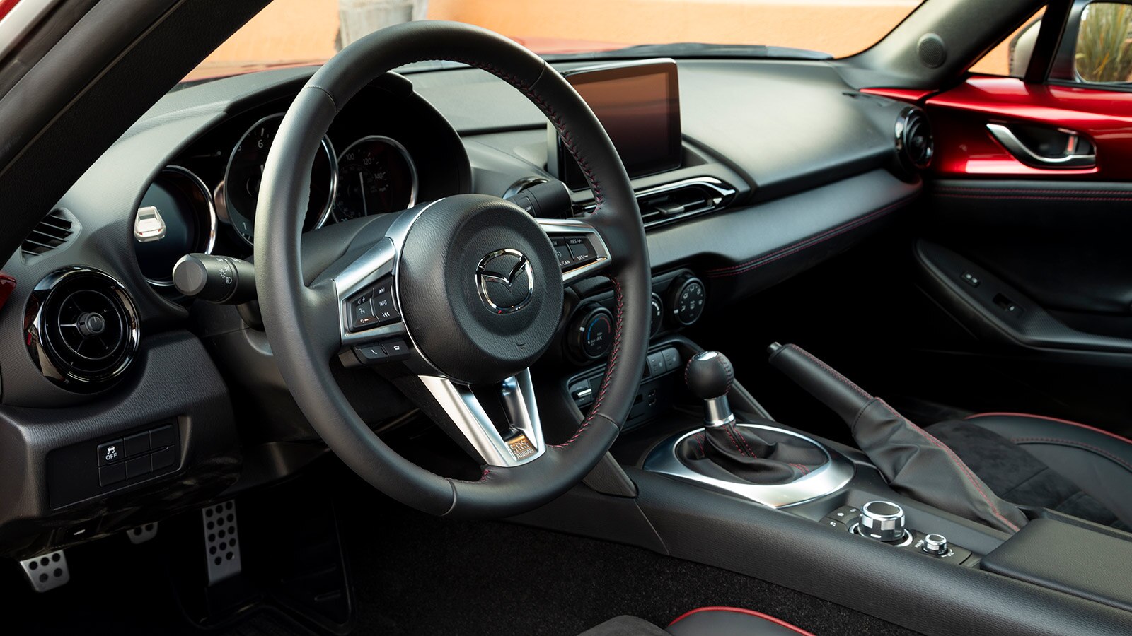 2022 Mazda MX-5 Miata interior.