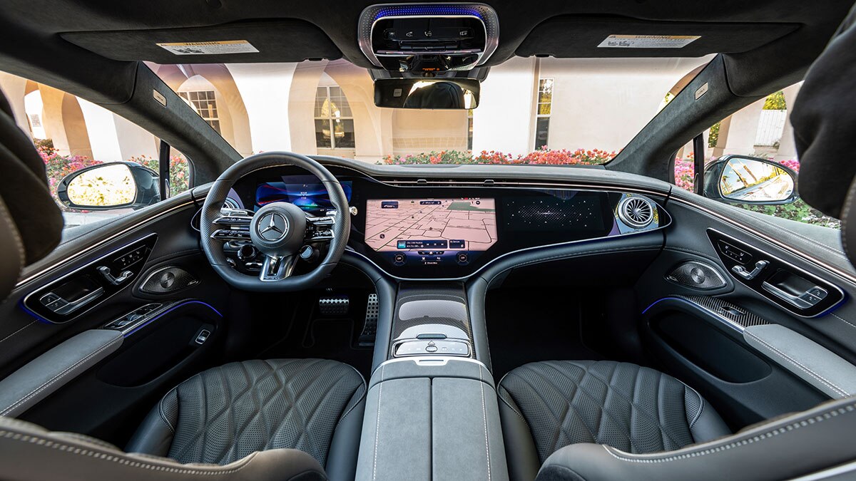 2022 Mercedes-AMG EQS interior.