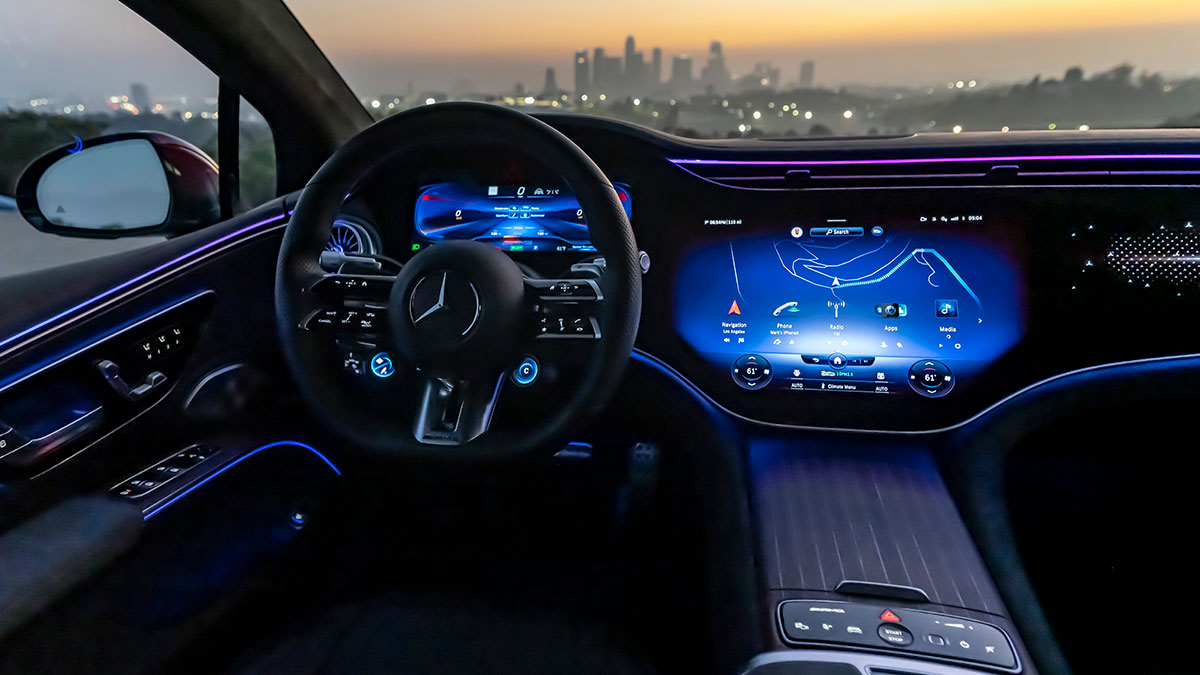 2022 Mercedes-AMG EQS interior.