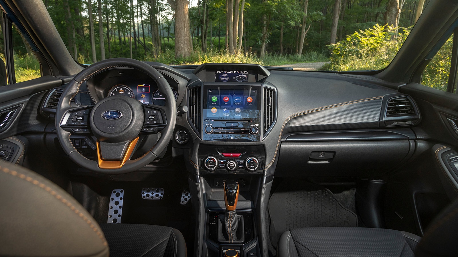 2022 Subaru Forester front cabin and infotainment