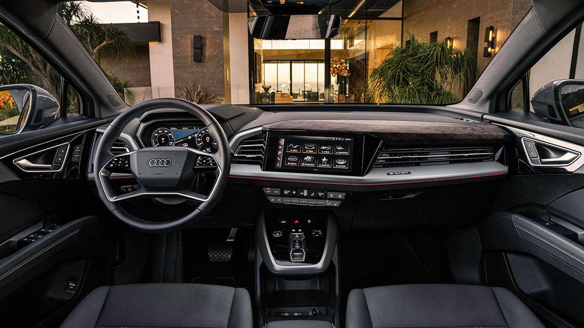 2024 Audi Q4 e-tron interior.