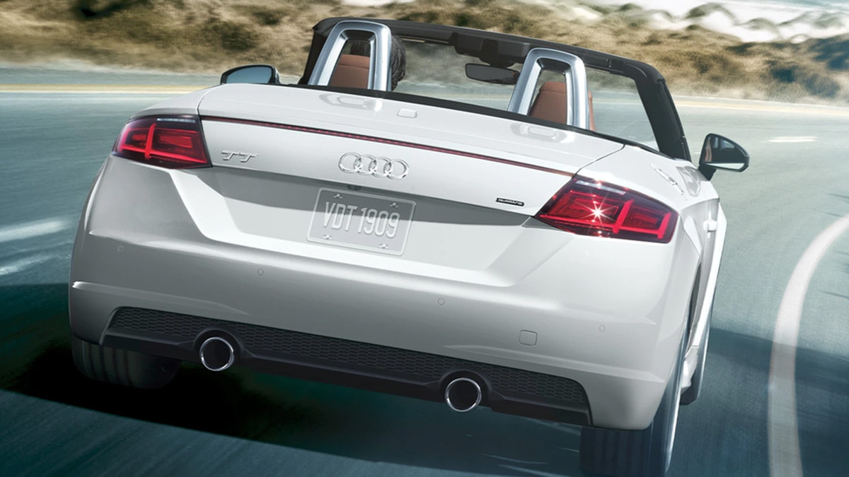 2023 Audi TT in white.