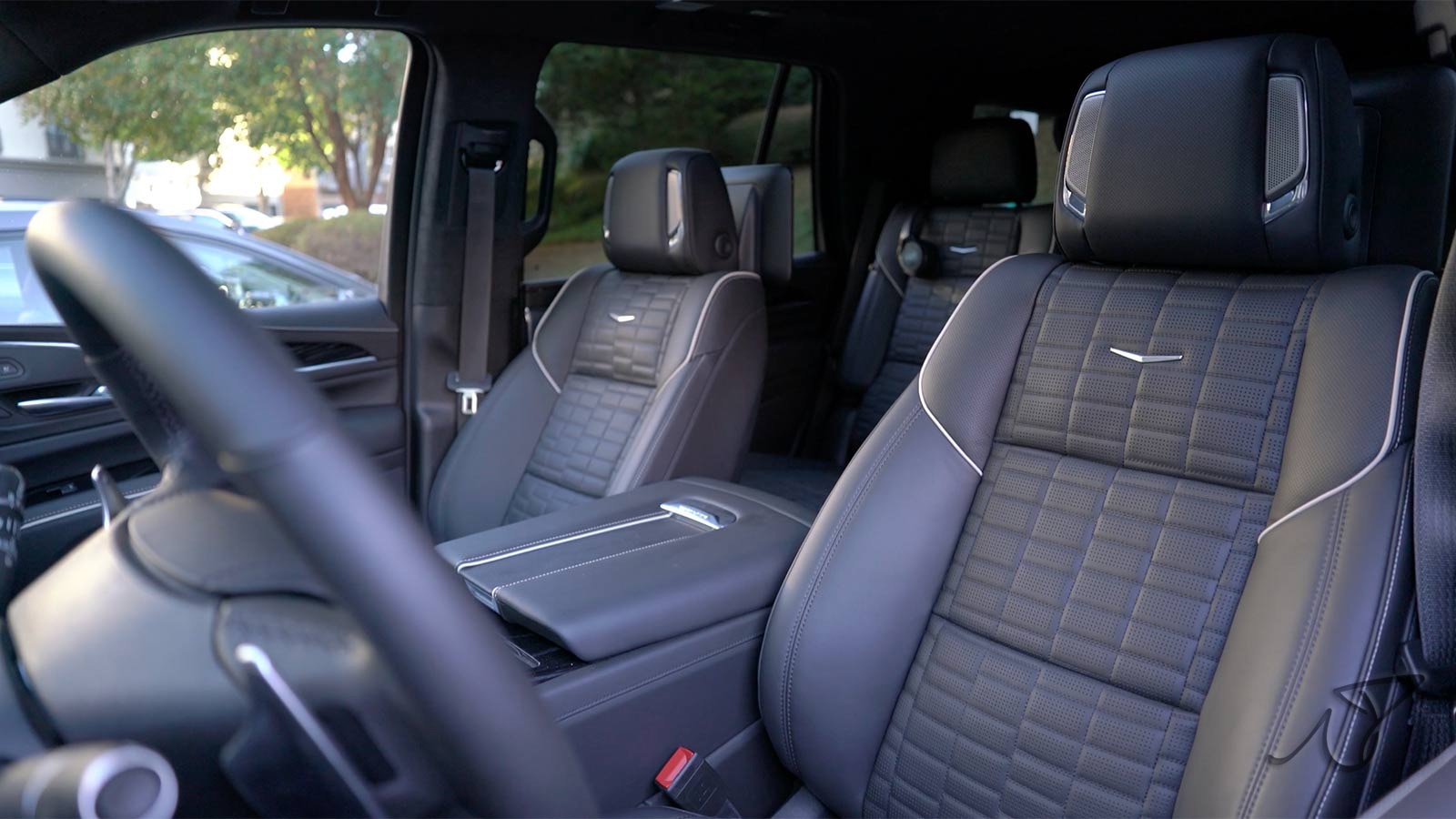 2023 Cadillac Escalade V front row seats