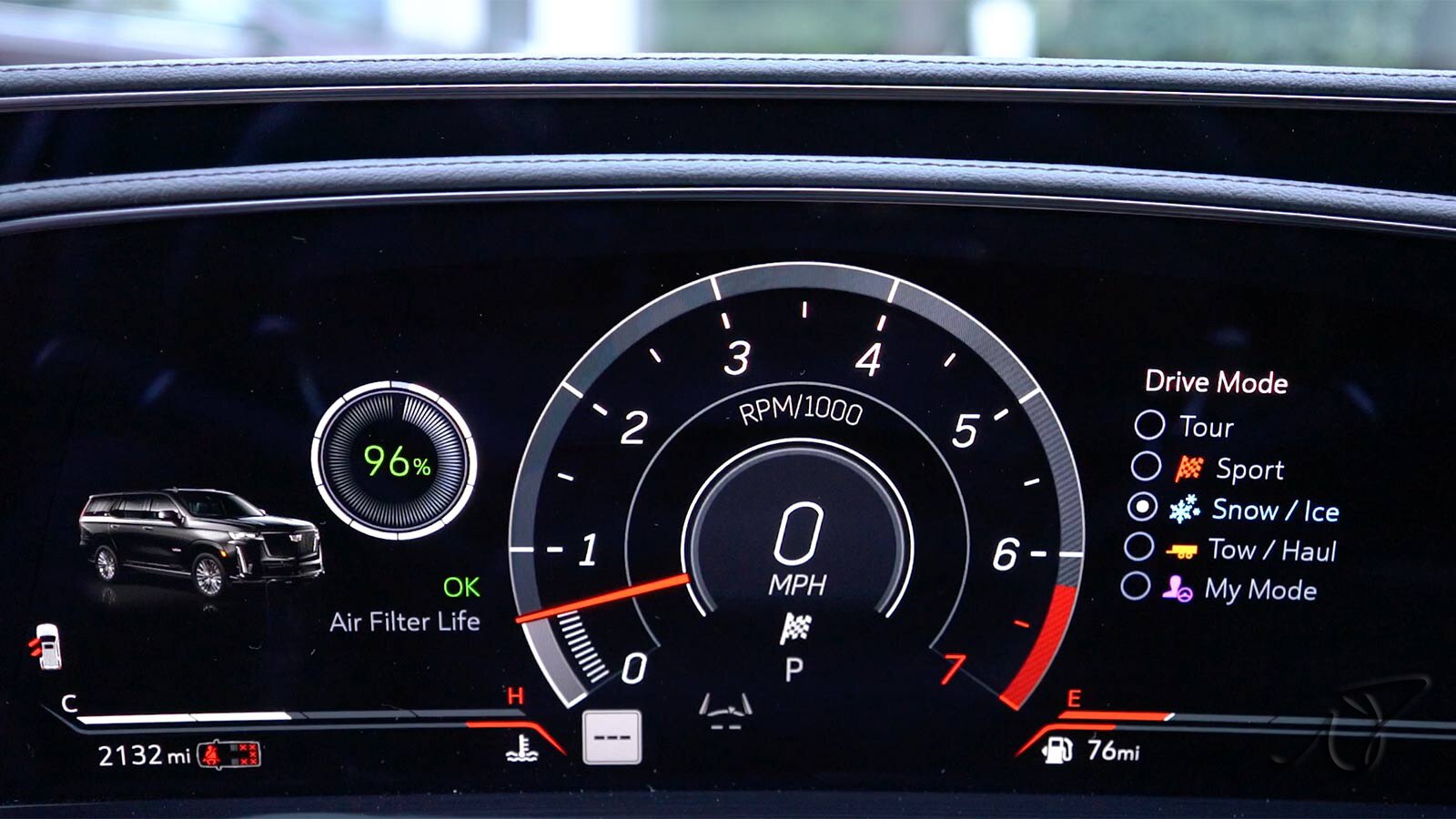 2023 Cadillac Escalade V instrument cluster