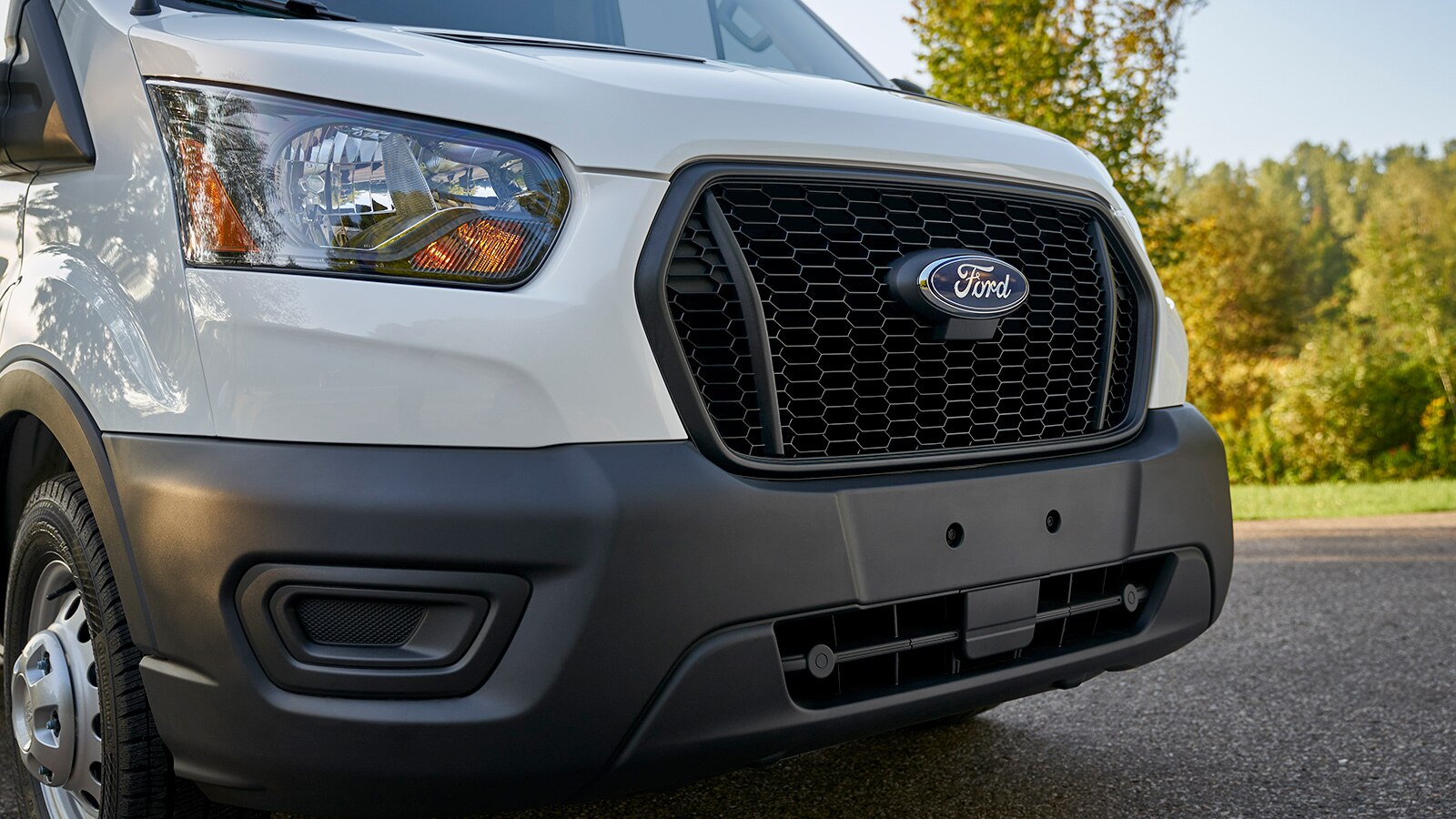 2023 Ford Transit Van grill in white