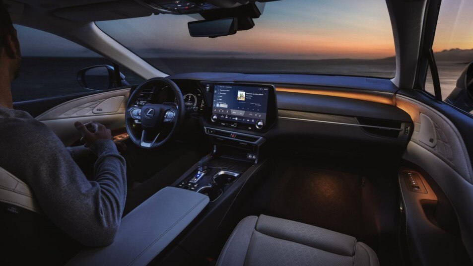 The interior of the 2023 Lexus RX 350