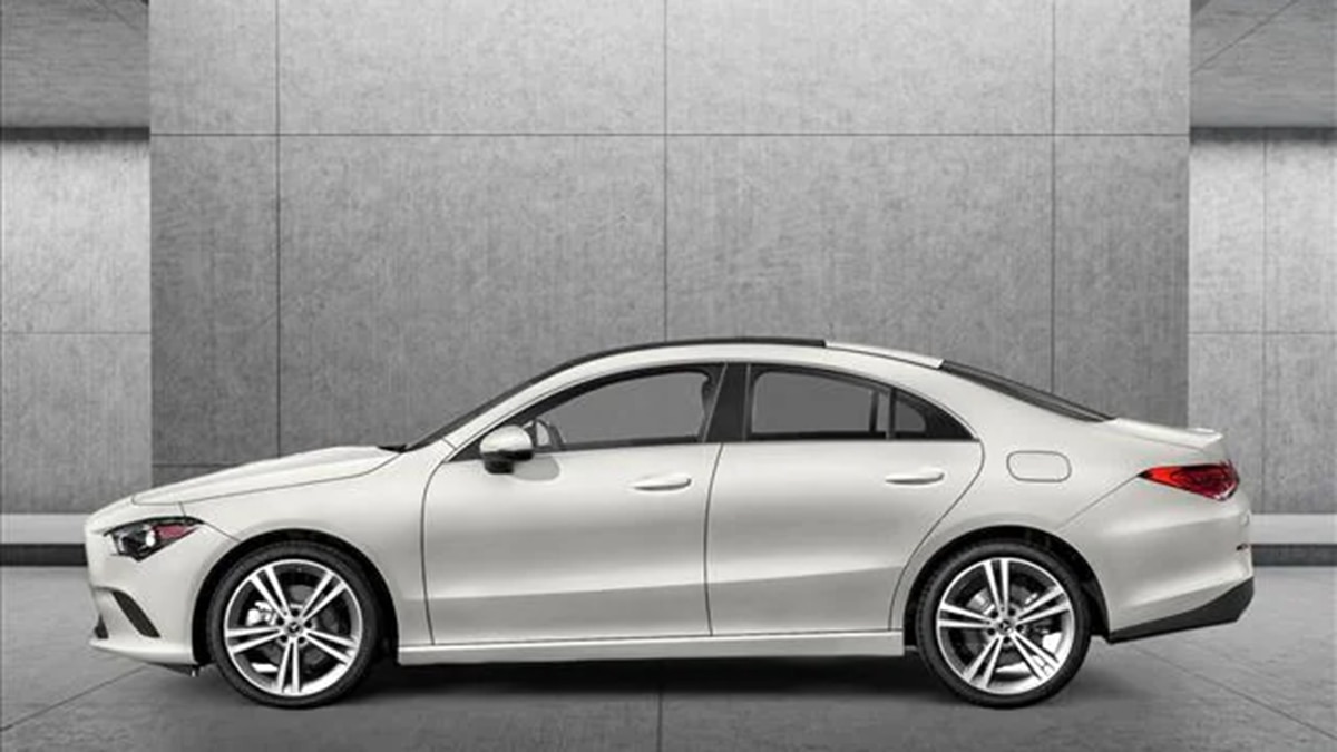 2023 Mercedes Benz CLA in white.