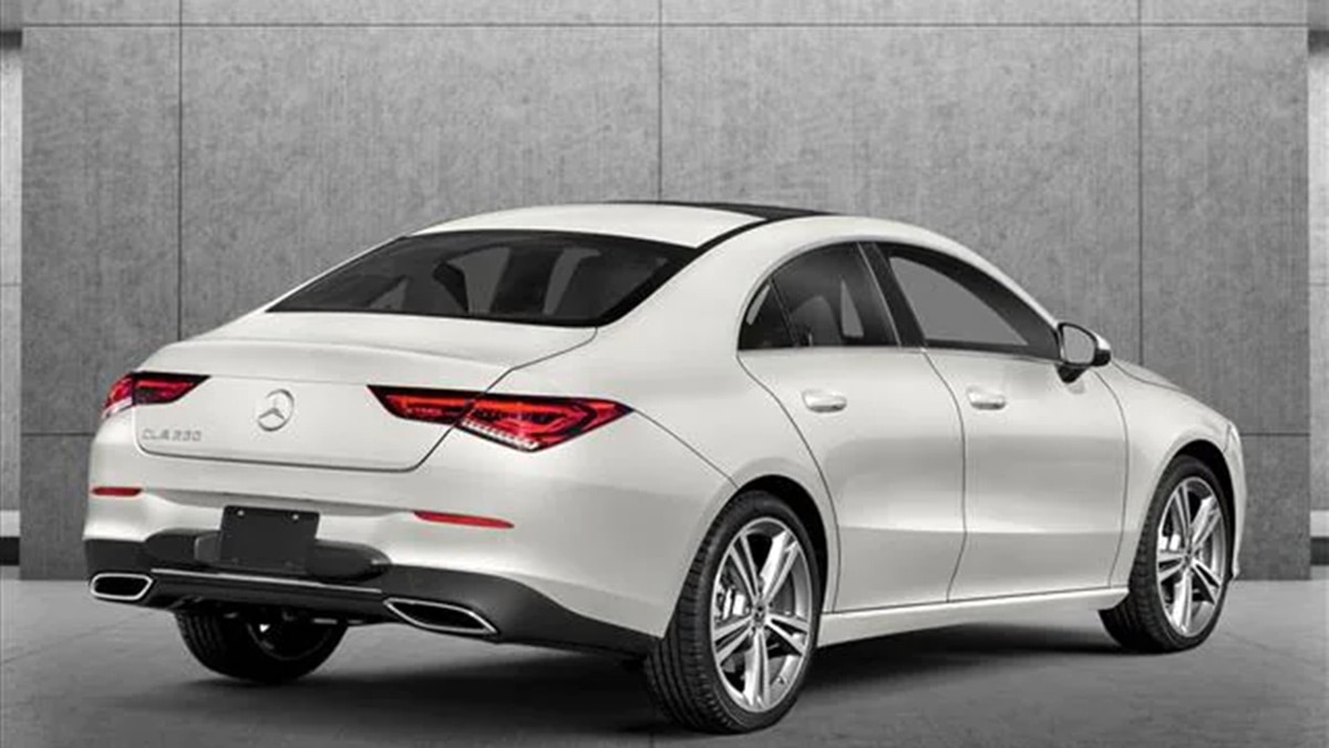 2023 Mercedes Benz CLA in white.