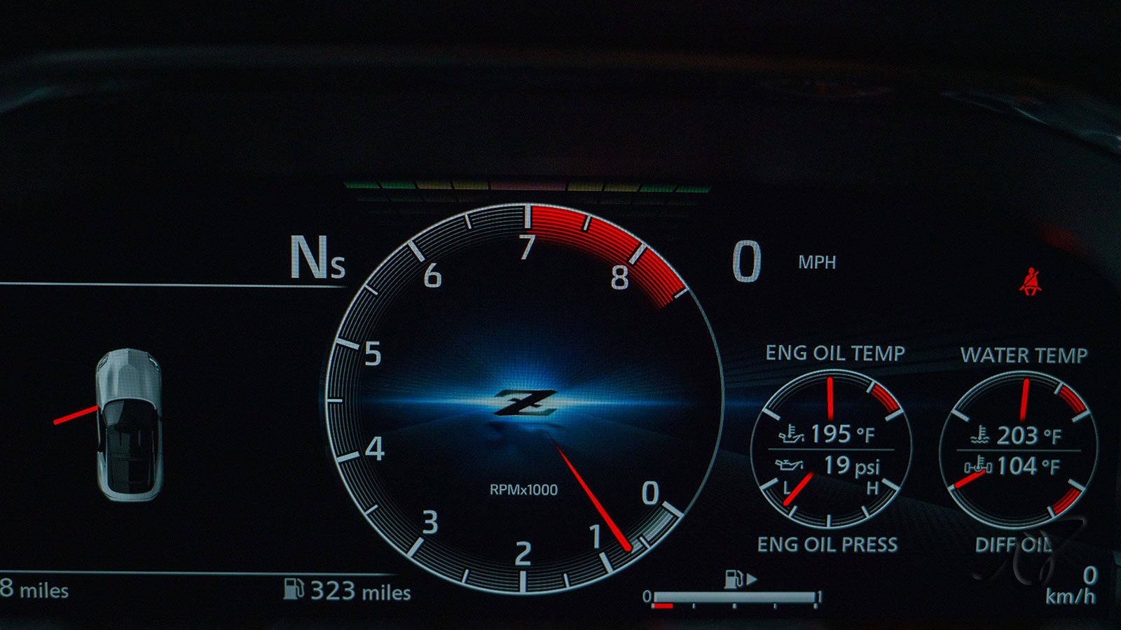 Nissan Z Performance instrument cluster