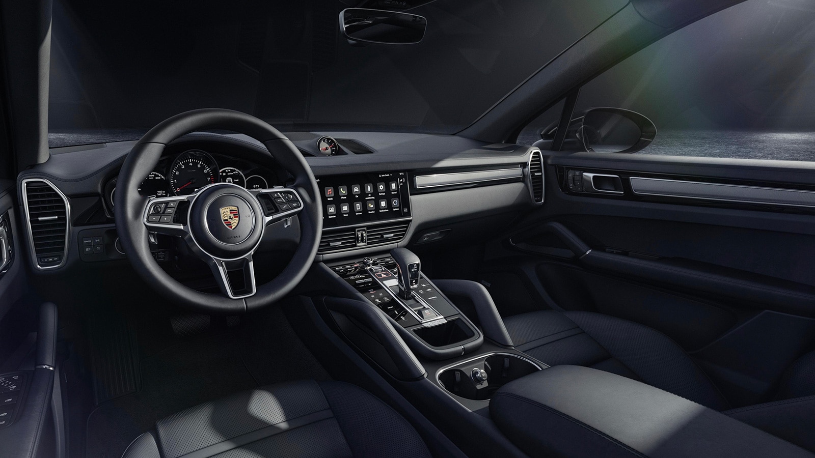 2023 Porsche Cayenne Coupe Platinum Edition front cabin