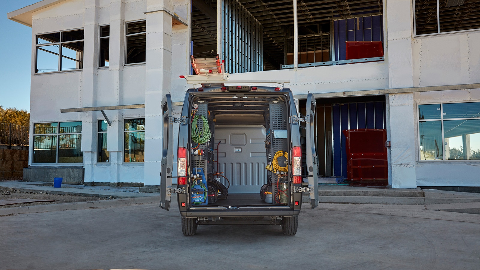 2023 Ram ProMaster rear open in black