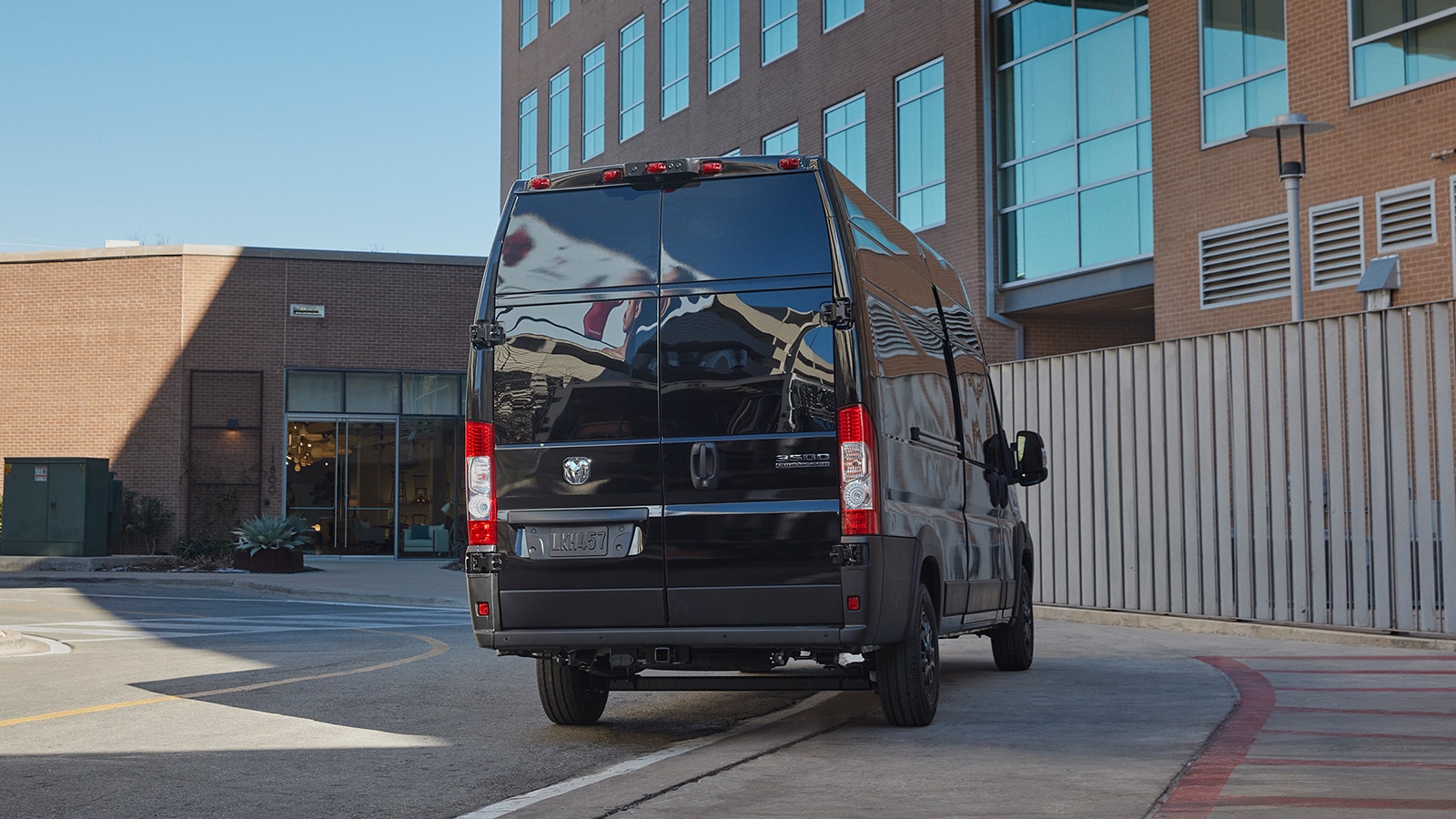 2023 Ram ProMaster rear right in black