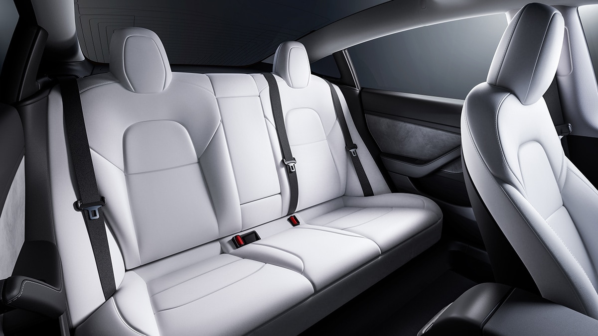 2023 Tesla Model 3 interior.