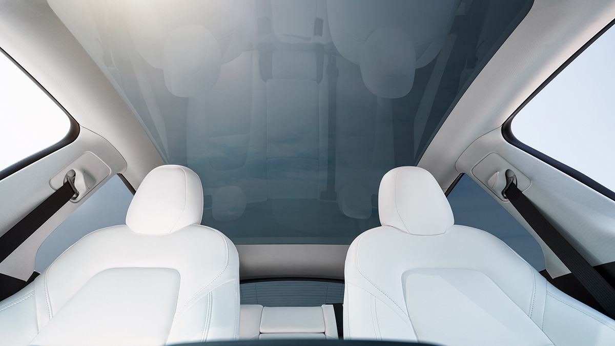 2023 Tesla Model Y interior.